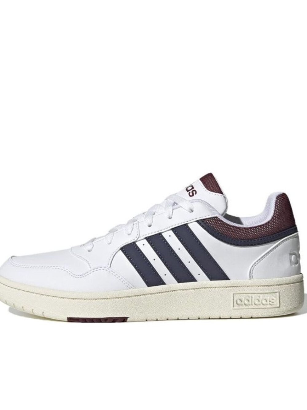 adidas Hoops 3.0 Low Classic Vintage White Navy Red Sneakers Size 10